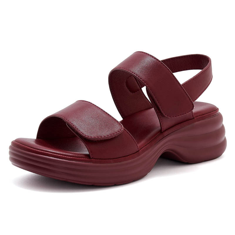 Dame komfortable sandaler med justerbare velcrolukninger og dæmpende sål Stilla