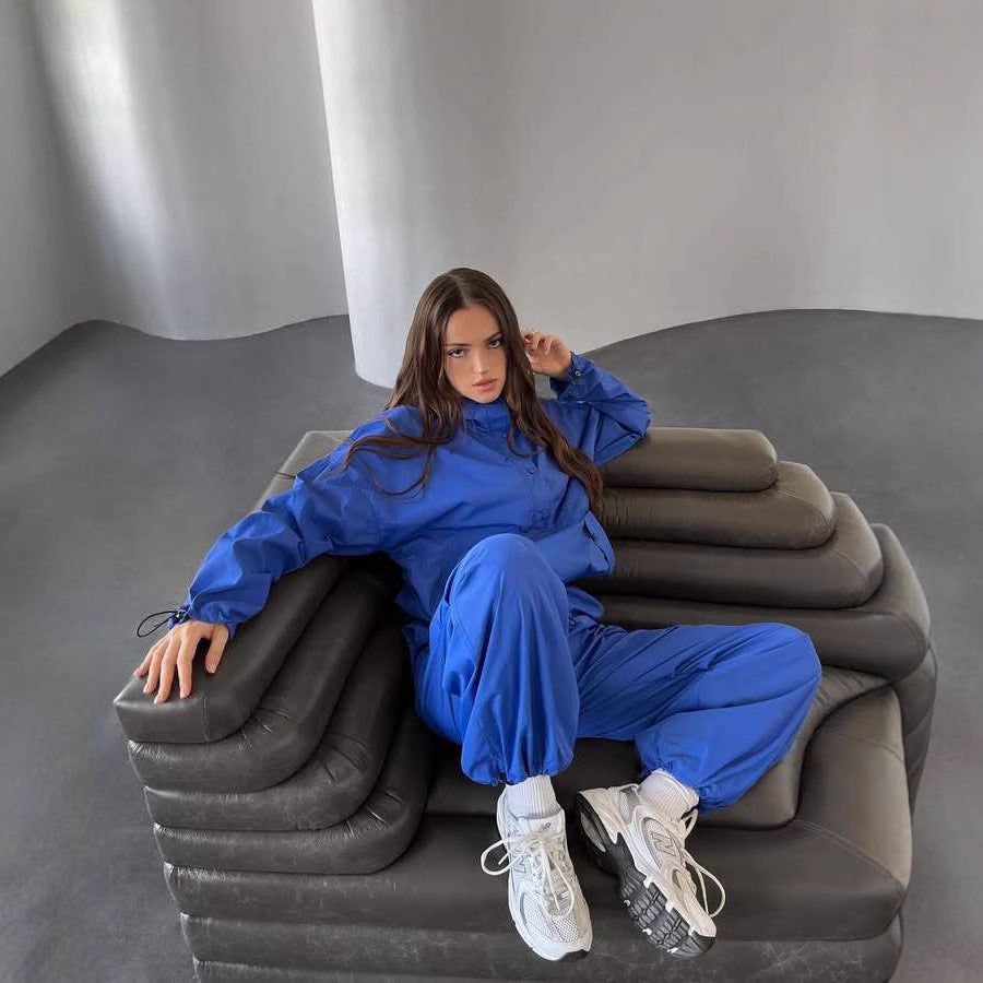 Kvinders sporty oversized jakke med praktiske lommer Skovae
