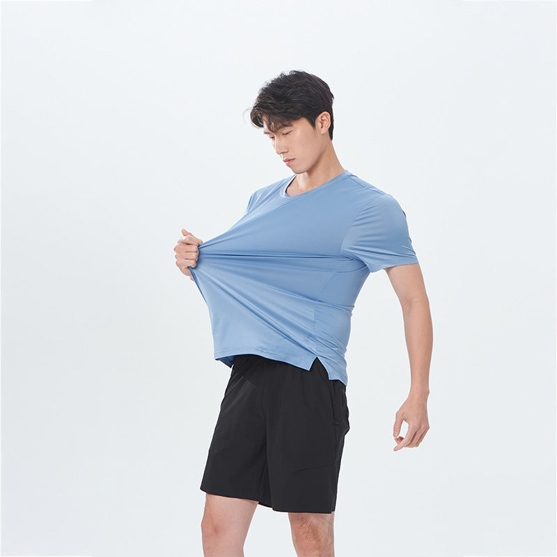 Herre teknisk sport T-shirt med strækbart stretchmateriale Stilla