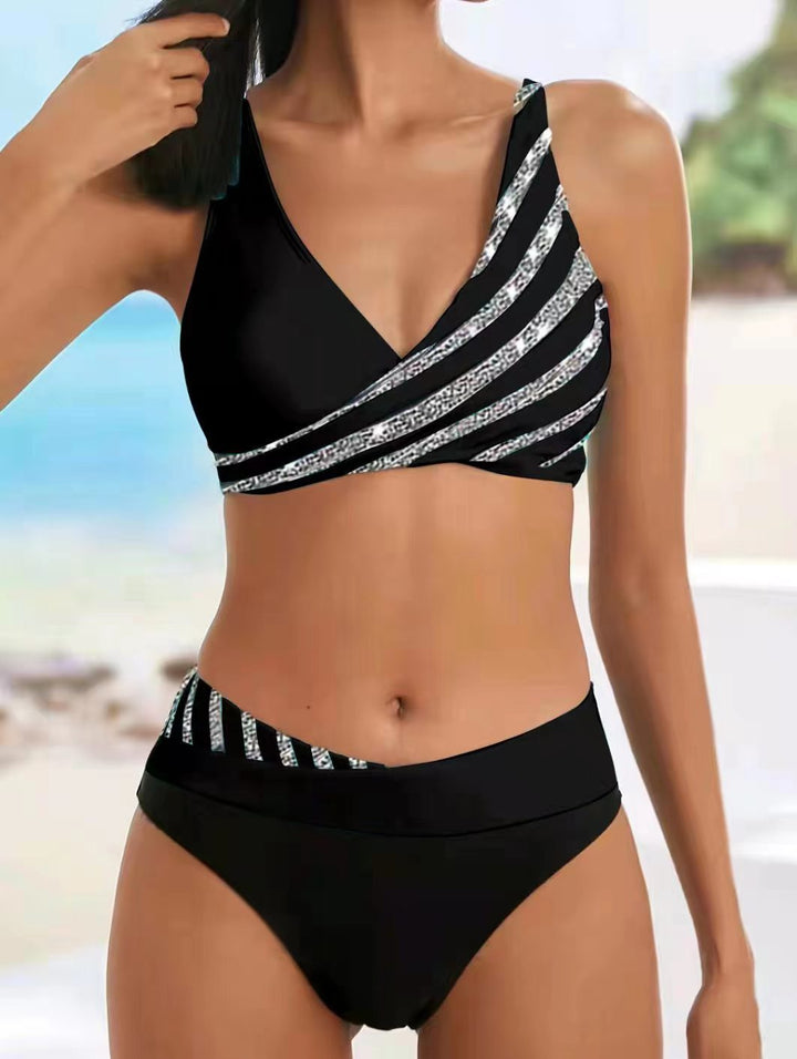 Dame Sporty bikini med moderne indpakningsoberdel Skovae