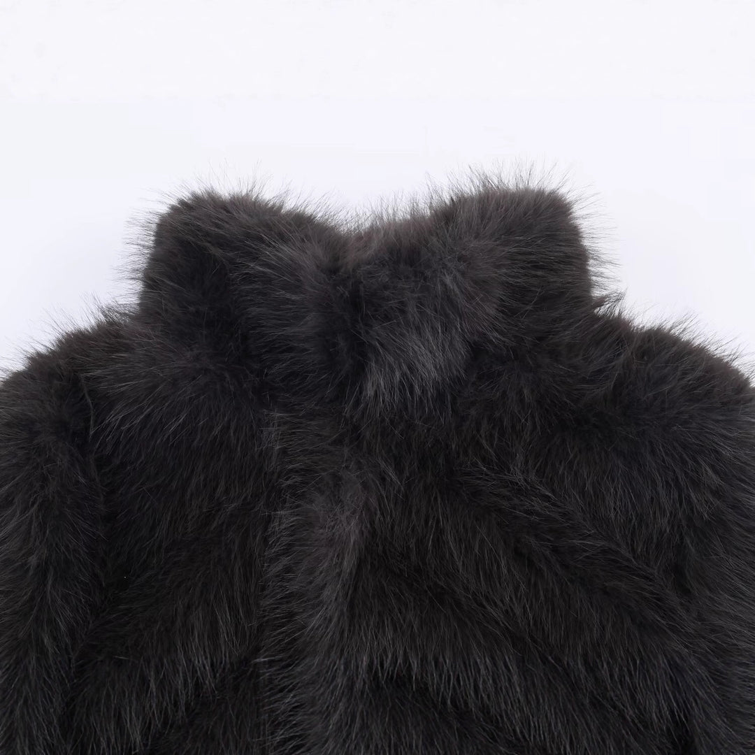 Damer fashionable faux fur jacket Stilla