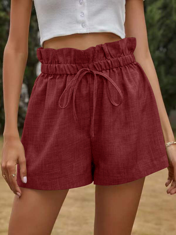 Dame afslappet shorts med elastisk talje Stilla