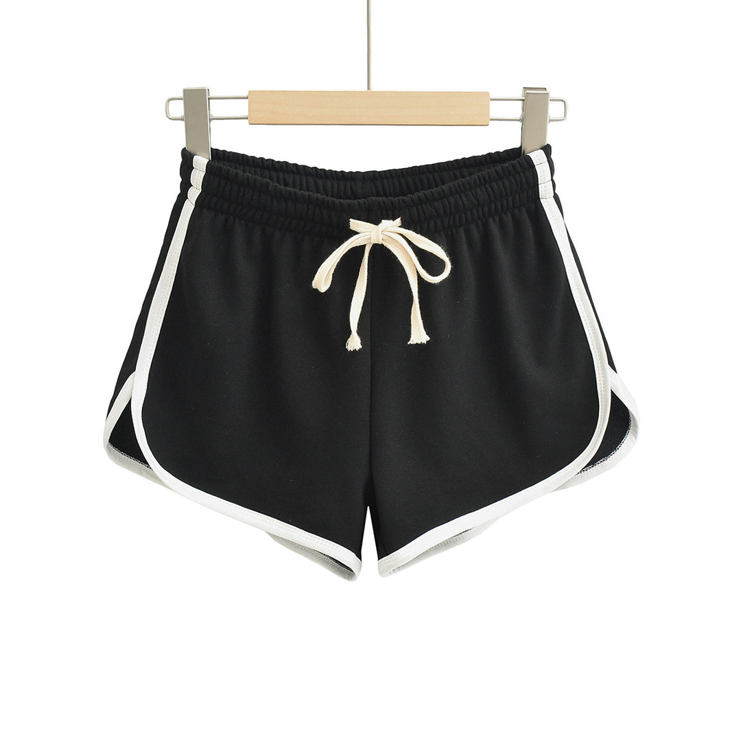 Damer sporty fritid shorts med elastisk talje og snor Stilla