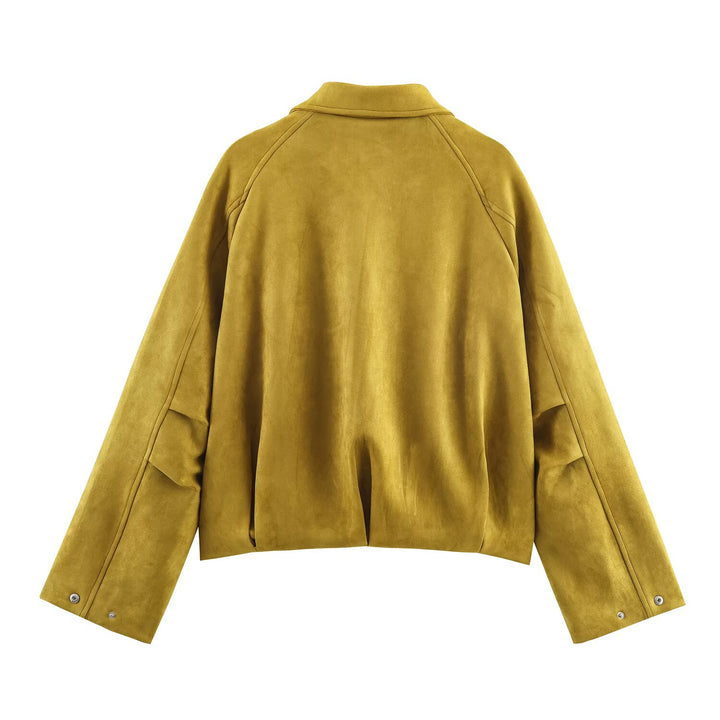 Dame Oversized Suede Jakke Stilla
