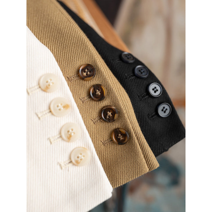 Damer Dobbeltlagd Blazer i uldblanding med struktureret design Stilla