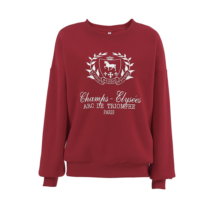 Dame afslappet sweatshirt med moderne logo-design og oversized pasform Stilla