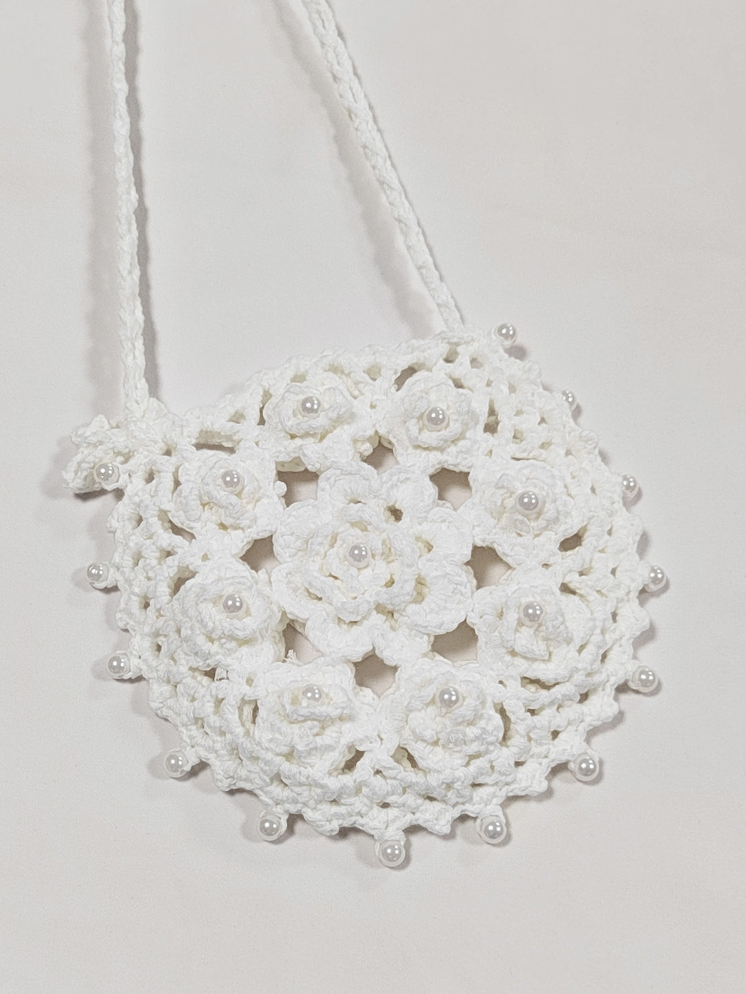 Femme hæklede blomsterhåndtaske Stilla