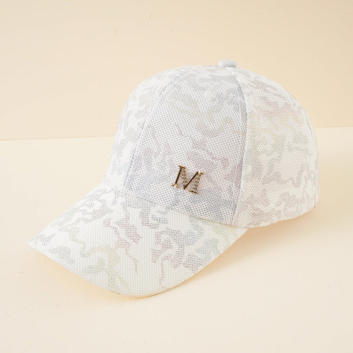 Dame Mode Baseball-cap med stilfuldt mesh-design og glimmer-applikation Skovae