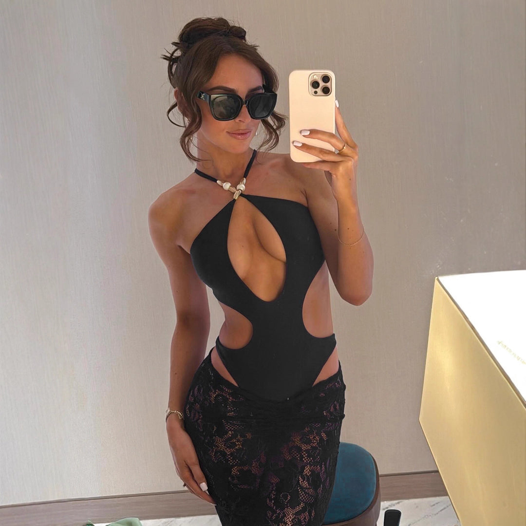 Dame Cut-Out Badedragt Skovae