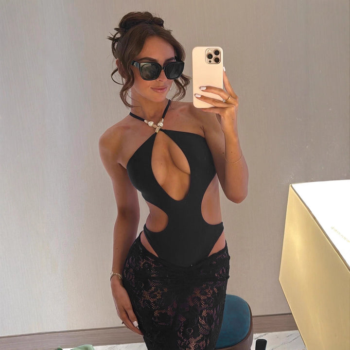 Dame Cut-Out Badedragt Skovae