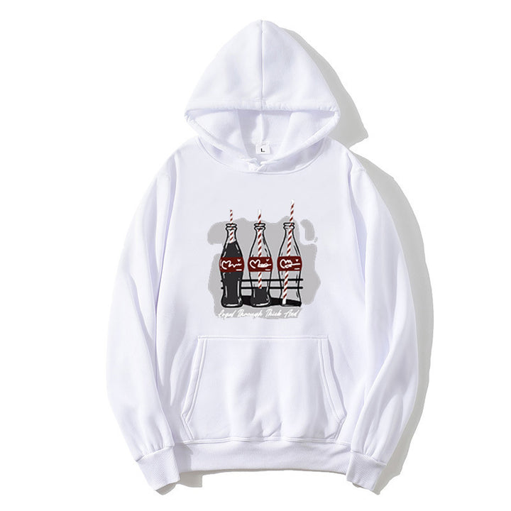 Dame hoodie med legende Coca-Cola flaske motiv Skovae