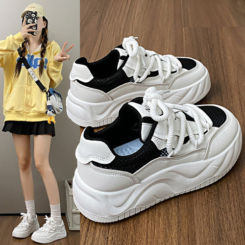 Dame Chunky Sneakers med åndbart mesh-overflade og fleksibel sål Stilla