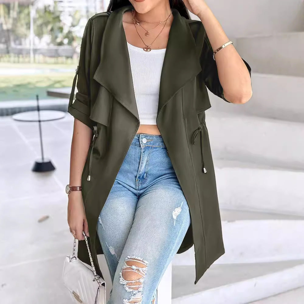 Dame Stilfuld Utility-Trenchcoat Stilla