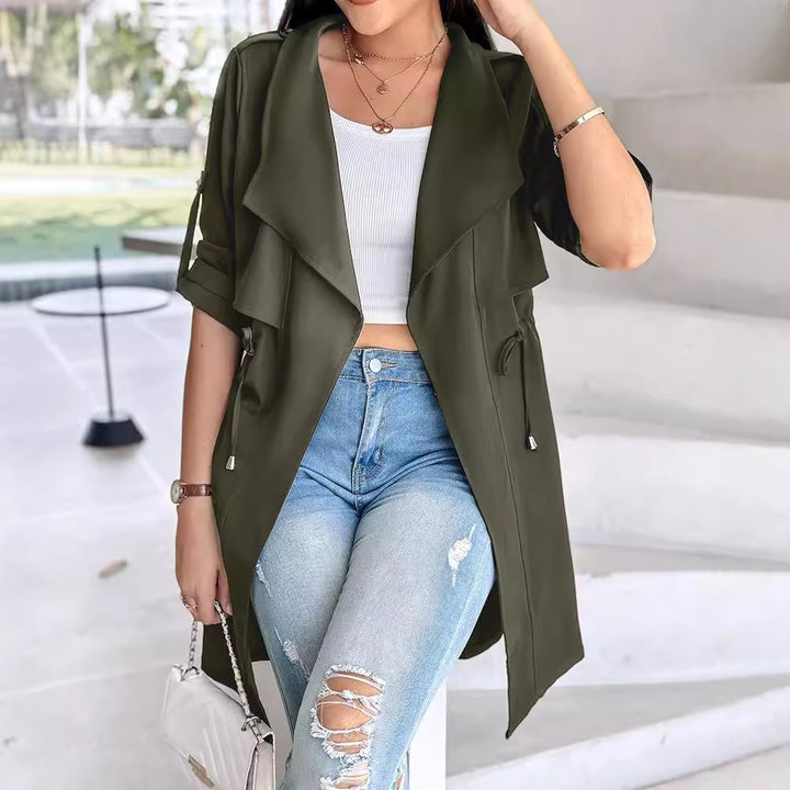 Dame Stilfuld Utility-Trenchcoat Stilla