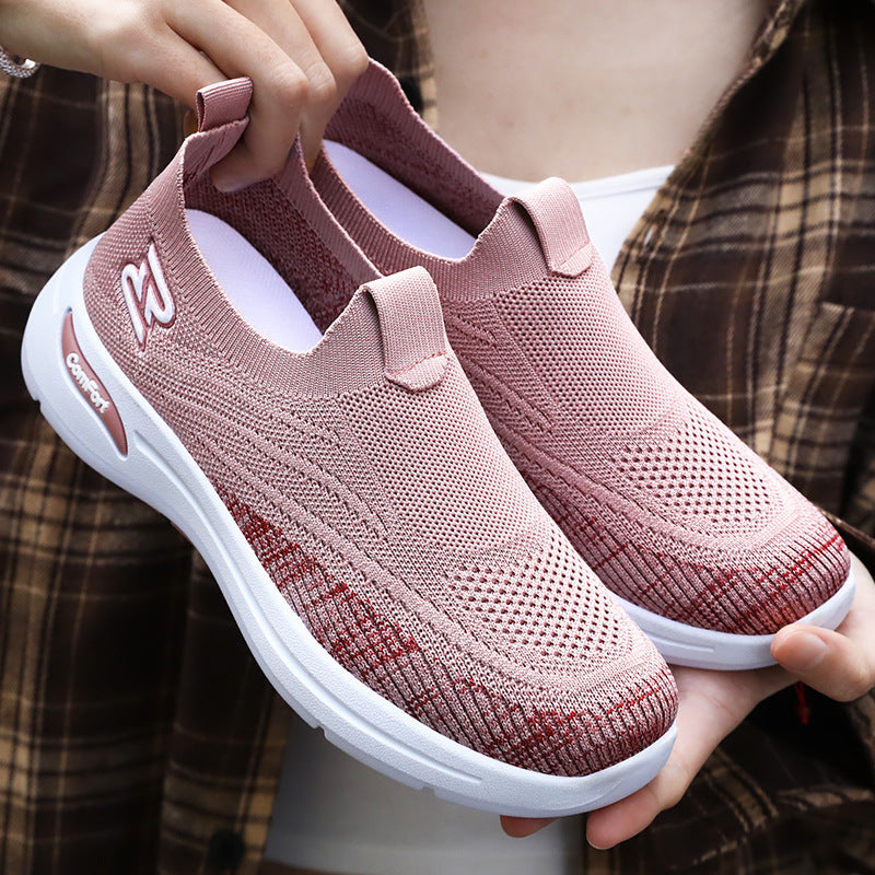 Femme Slip-On Performance Sneakers med åndbart strikovermateriale Stilla