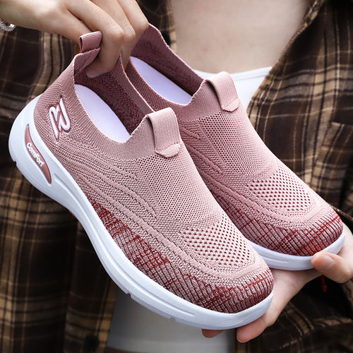 Femme Slip-On Performance Sneakers med åndbart strikovermateriale Stilla