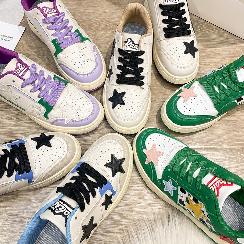Dame sneakers med stilfulde stjernedetaljer og behagelig sål Stilla
