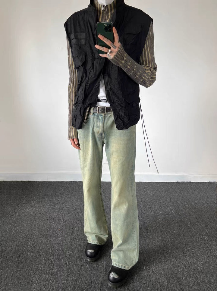 Dame Premium High-Waist Jeans i afslappet snit med vintage-effekt Stilla