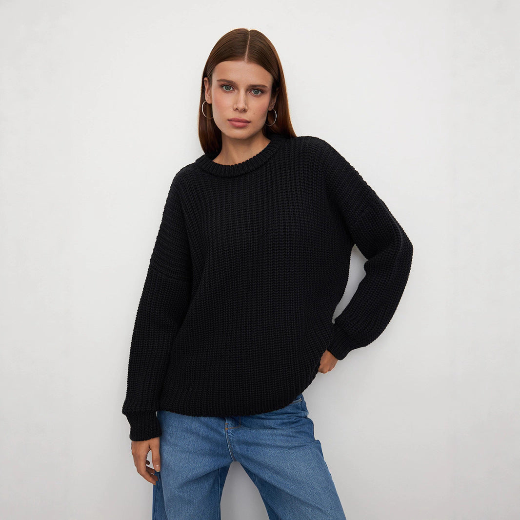Kvinders oversized striktrøje med casual skæring Stilla