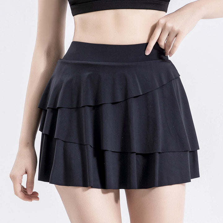 Dame Sporty Flettet Skirt med integrerede Shorts Stilla