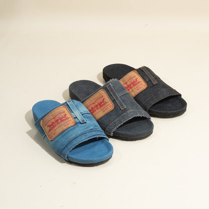 Dame Slipper med afslappet Denim-design og skridsikker sål Stilla