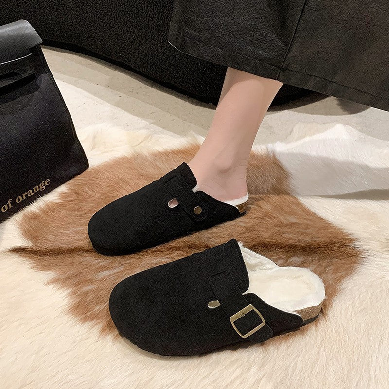 Dame clogs lavet af høj kvalitet nubuck læder med varmt for og skridsikker sål Stilla