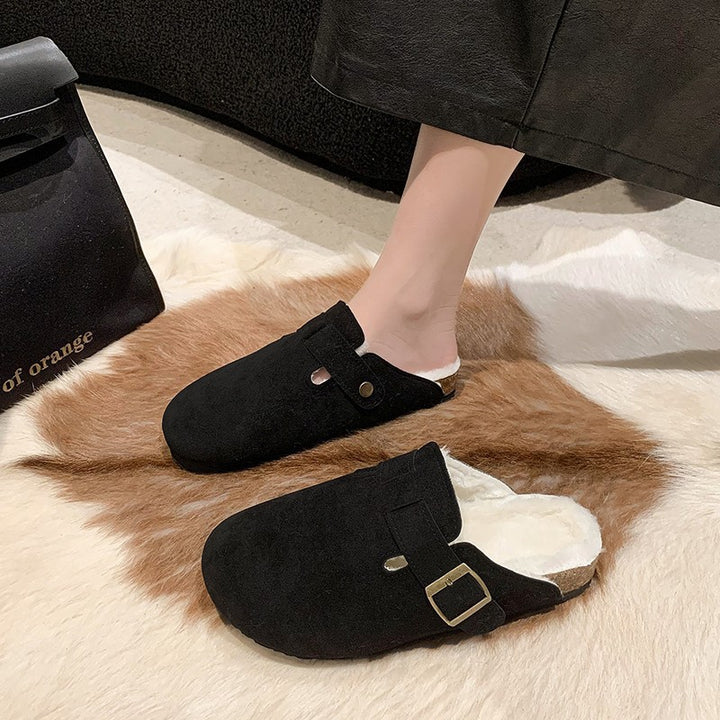 Dame clogs lavet af høj kvalitet nubuck læder med varmt for og skridsikker sål Stilla