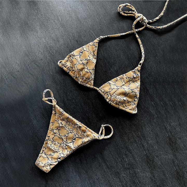 Dame Triangel-Bikini-Sæt med elegant taljehøjde og justerbart strop-system Stilla