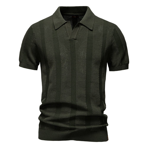 Herrer Polo-Shirt med struktureret design og moderne krave Stilla