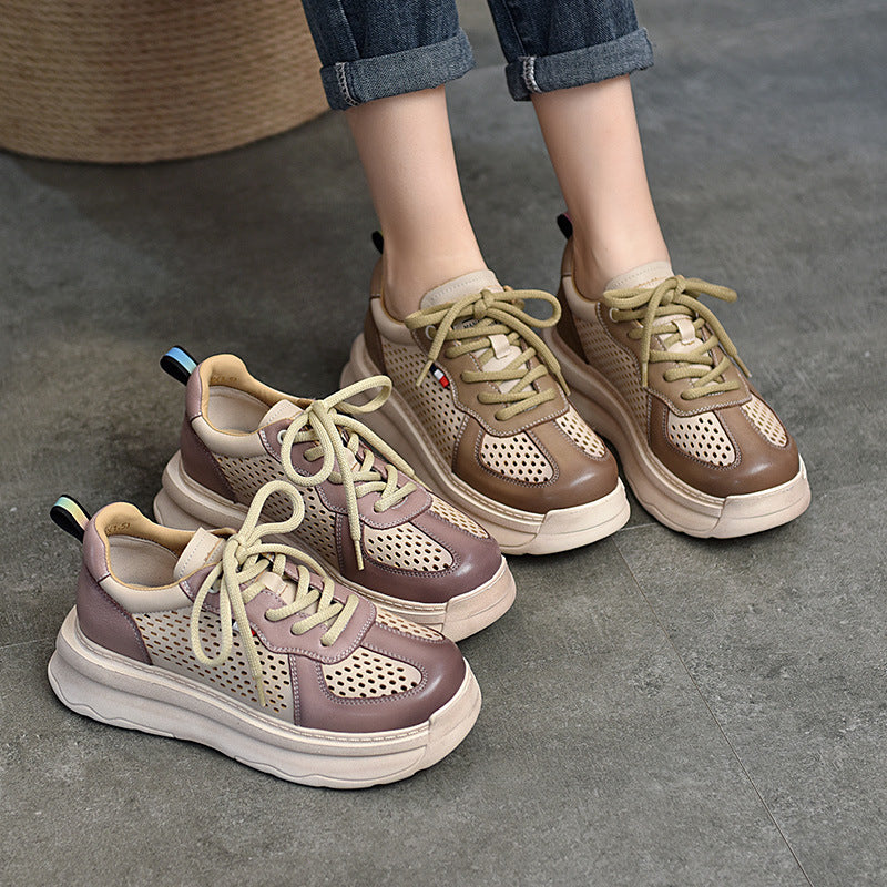 Dame Åndbare og lette Sneakers med innovativ perforering Stilla
