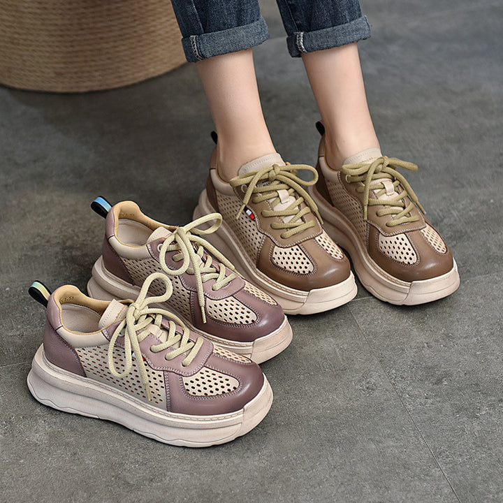 Dame Åndbare og lette Sneakers med innovativ perforering Stilla
