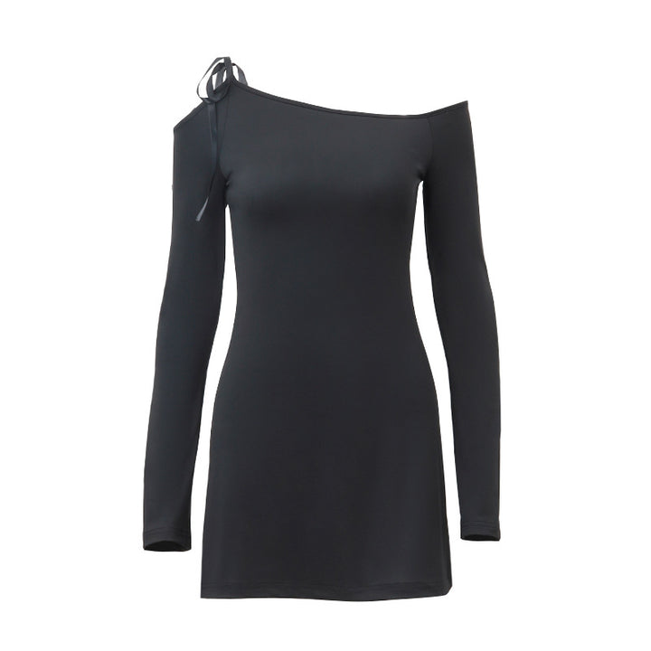 Dame Off-Shoulder Kjole med lange ærmer Stilla
