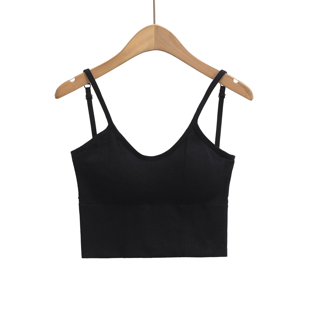 Dame Crop-Top med justerbare spaghetti-stropper og behageligt strækstof Stilla