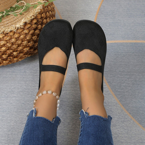 Dame Komfortable Ballerinas med elegant snit og justerbar rem Stilla