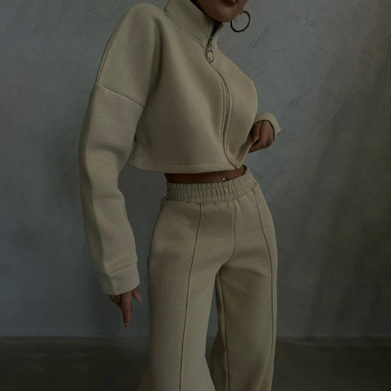 Kvindernes cropped sweatjakke Skovae