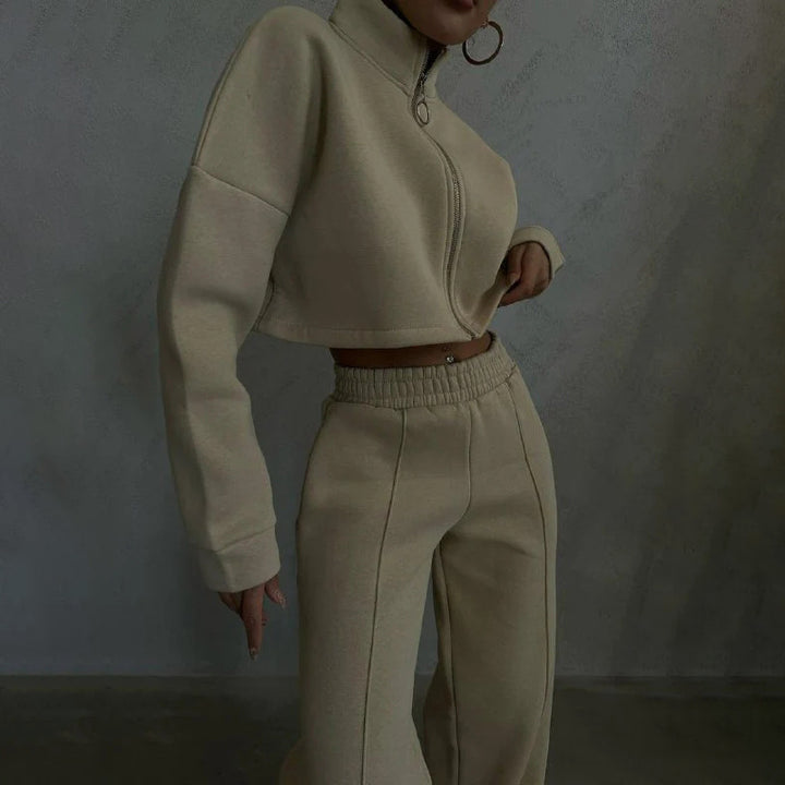 Kvindernes cropped sweatjakke Skovae