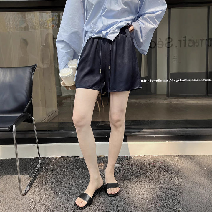 Kvinder afslappede sommershorts med elastisk talje og praktiske sidelommer Stilla