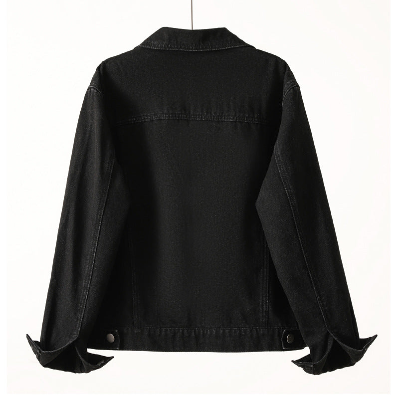 Dame Vintage Denimjakke med detaljerede lommer og moderne snit Stilla
