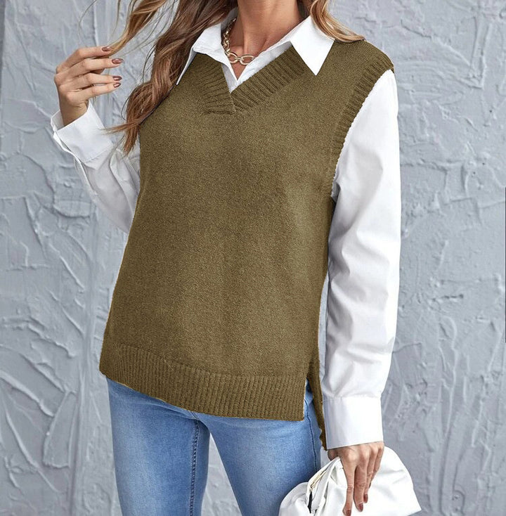 Dame elegant strikvest Stilla