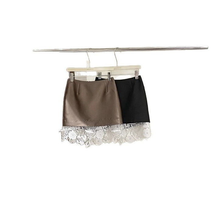Dame blonde nederdel med elegant broderi og feminin silhuet Stilla