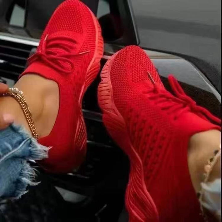 Dame Åndbare Sneakers i sportiv design med elastisk sål og behageligt fodseng Stilla