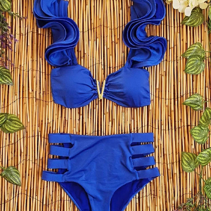 Dame Bikini-sæt med spændende flæsedesign og smart snit Stilla