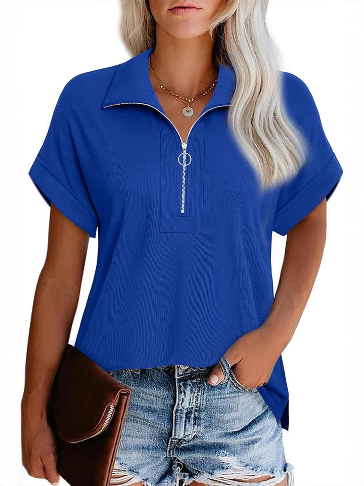 Dame Modern Zip-Up Fritidstop Stilla