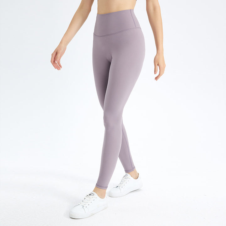 Dame højtaljede fitness leggings lavet af ultra-elastisk materiale med innovativ fugtregulering Stilla