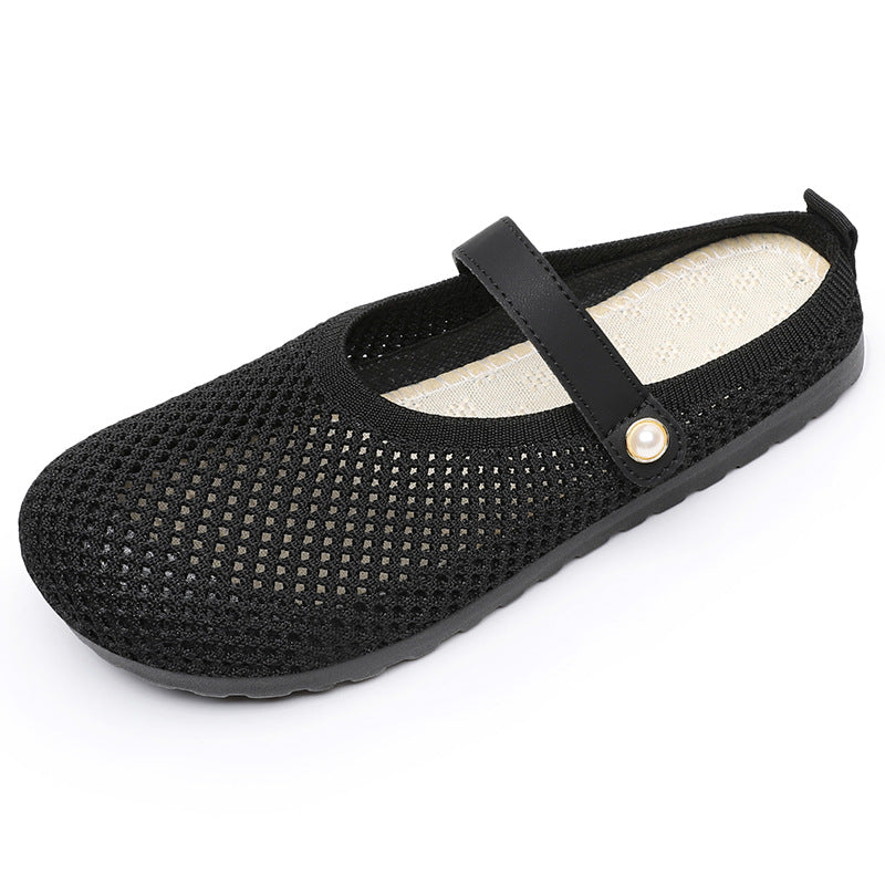 Femme Stilfulde Mary Jane Stil Netflade Stilla