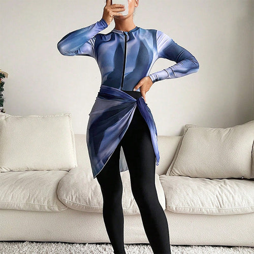 Dame funktionskjole med elegant indpakningsdesign Skovae
