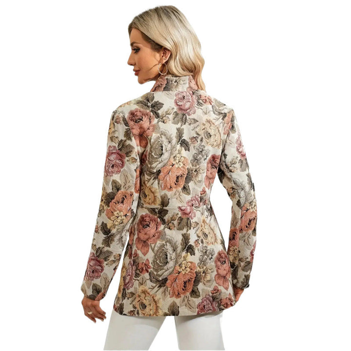 Femme Elegant Floral Blazer Stilla