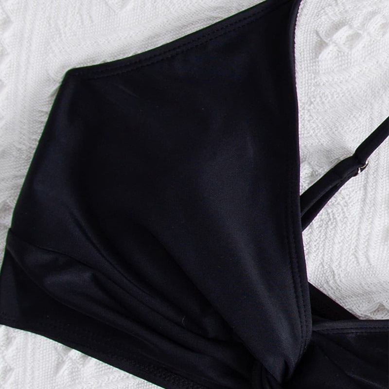 Dame Bikini-top med indpakningsdesign og justerbare stropper Skovae