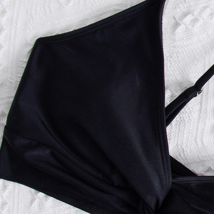 Dame Bikini-top med indpakningsdesign og justerbare stropper Skovae