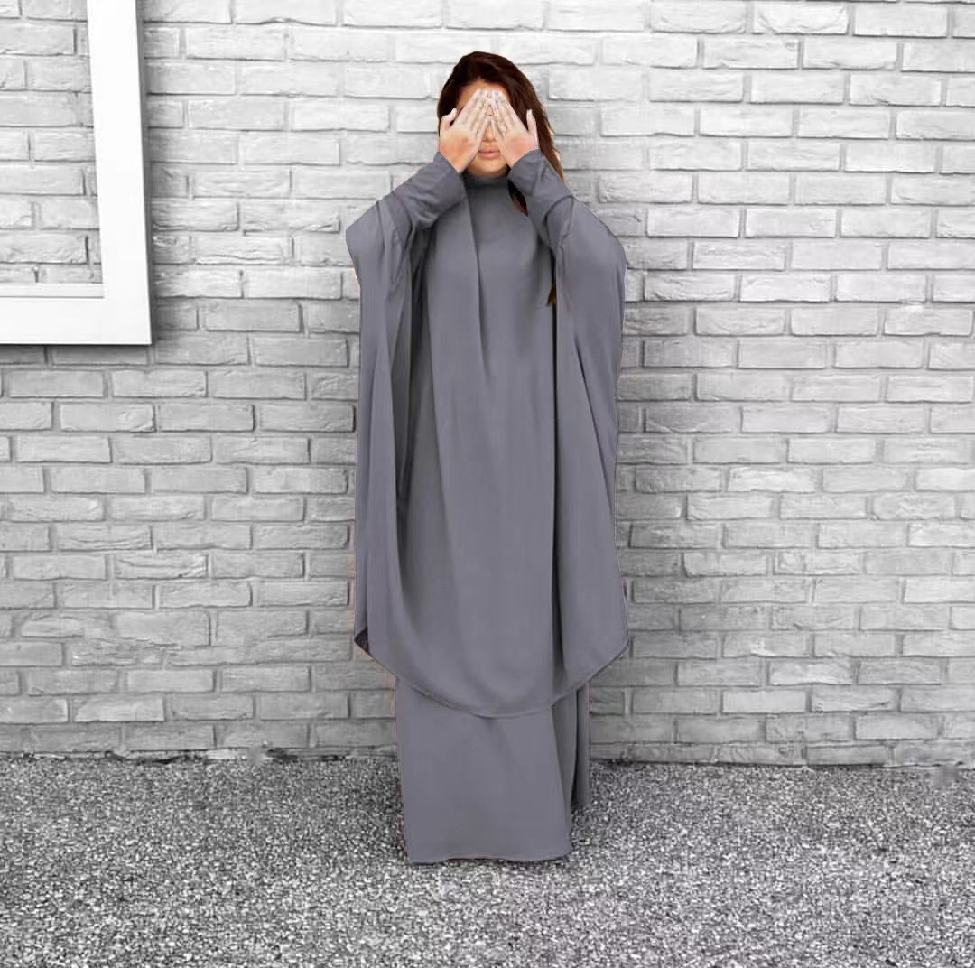 Dame Langærmet Kaftan med Elegant Snit og Bredt Design Stilla